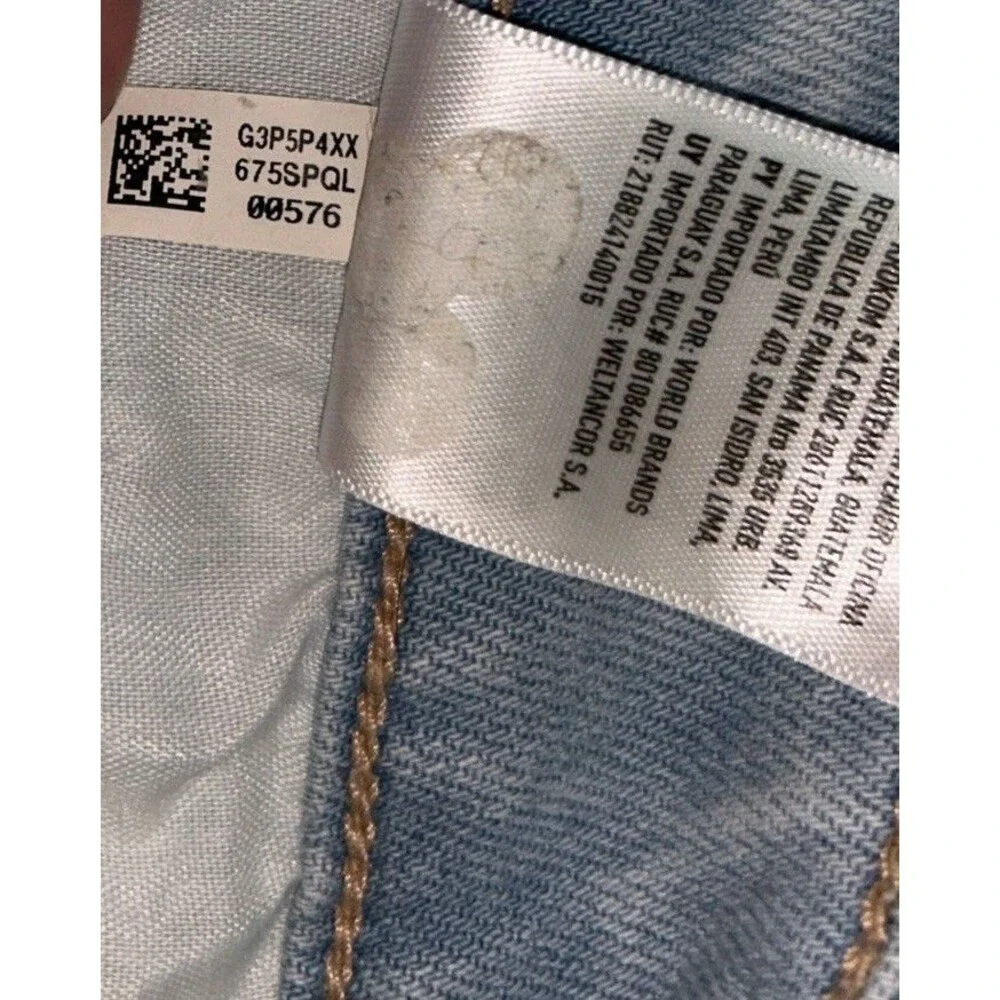 American Eagle Boho Wide Leg Crop Jeans Festival Relaxed Fit Sz 6 X-short 32x25